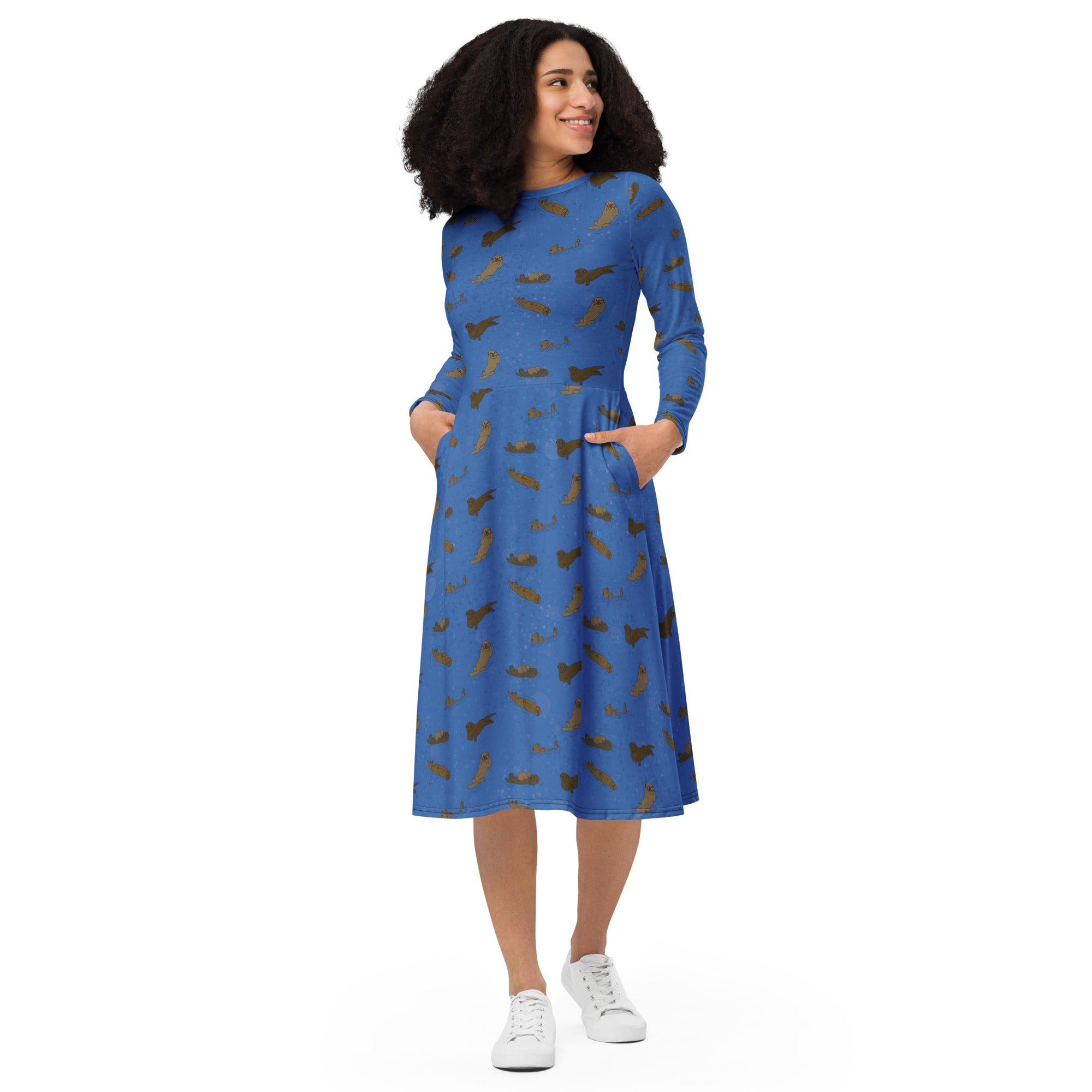 Lena Pearl Strap Ripple Textured Midi Dress - Brands We Love | NY&Co